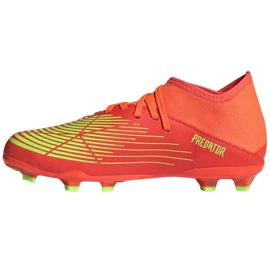 Kopačky Adidas Predator Edge.3 Fg Jr GW0980 červený pomeranče a červené 1