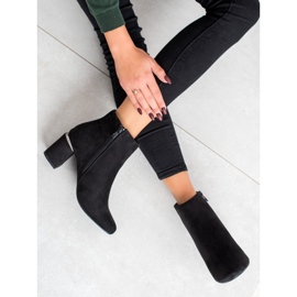 Goodin Stylové semišové kozačky černá 1