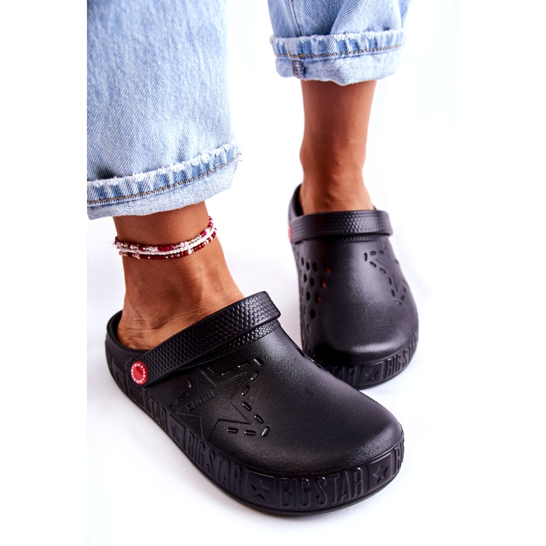 Dámské lehké pantofle Kroks Big Star II275001 Black černá 4