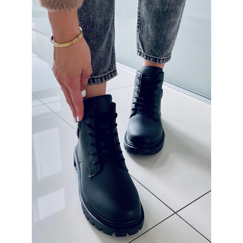 BM Dámské traperské boty Atomic Black černá 1