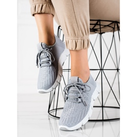 SHELOVET Šedé sportovní tenisky šedá 1