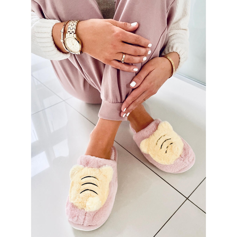 BM Dámské pantofle Pearl Pink růžový žluť 1