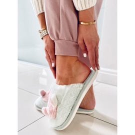 PA1 Dámské pantofle Pearl Mint zelená růžový 2