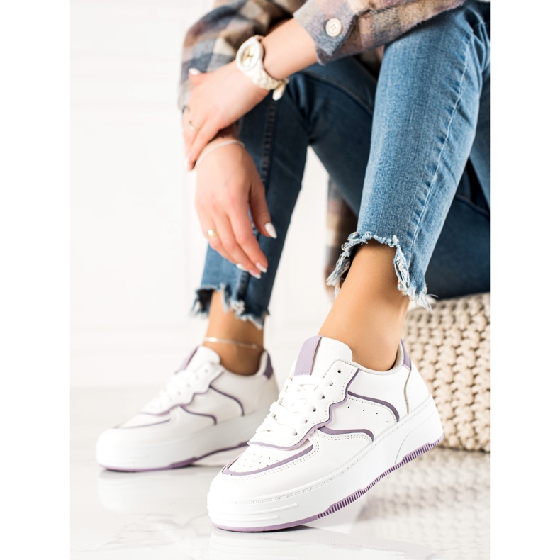 Weide Pohodlné ležérní tenisky bílý 1