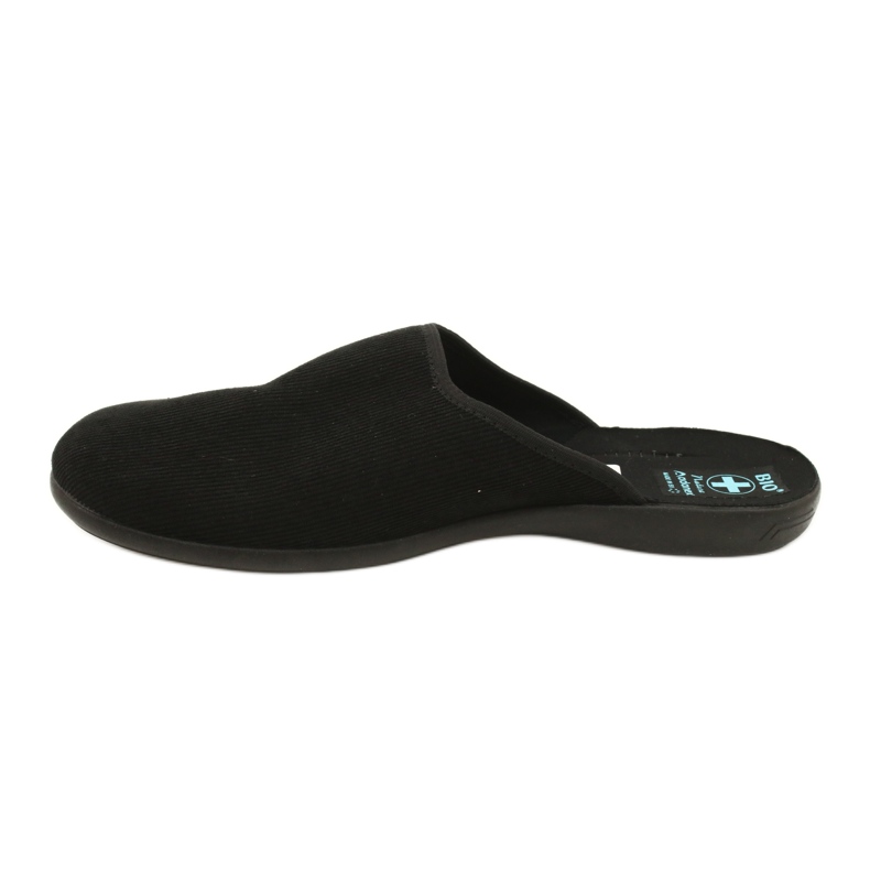 Pánské manšestrové pantofle Adanex černé černá 2 Pánské manšestrové pantofle Adanex černé černá 2