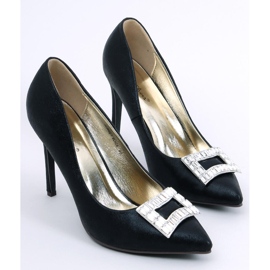 PA1 Dámské zdobené lodičky Deborah Black černý 1