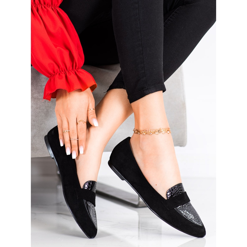 Goodin Black Moccasins In Spitz černý 1