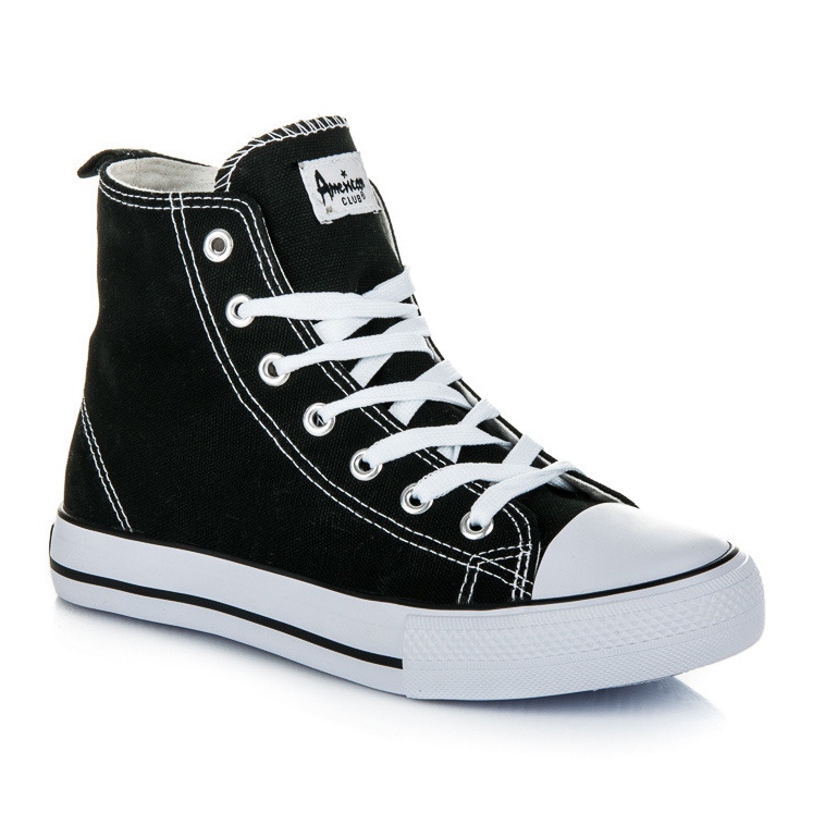 American Club Dámské tenisky nad kotník černá 1