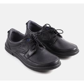 Černé pánské boty Lukio černý 1