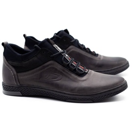 Polbut Pánské zimní boty K27F, šedé černá 2