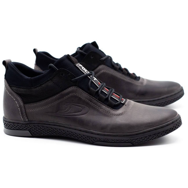 Polbut Pánské zimní boty K27F, šedé černá 2