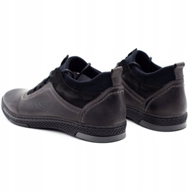 Polbut Pánské zimní boty K27F, šedé černá 4