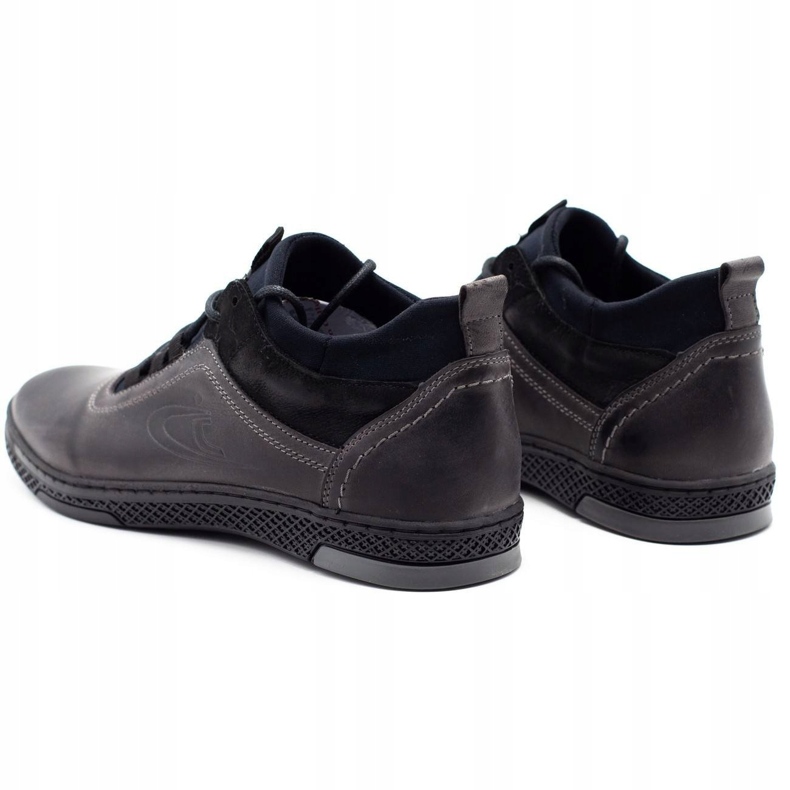 Polbut Pánské zimní boty K27F, šedé černá 4