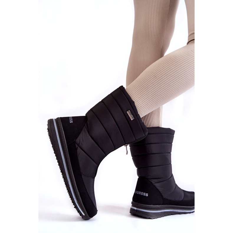 Dámské lehké, zateplené sněhule Progress PROGJ-22-129 Black černá 2