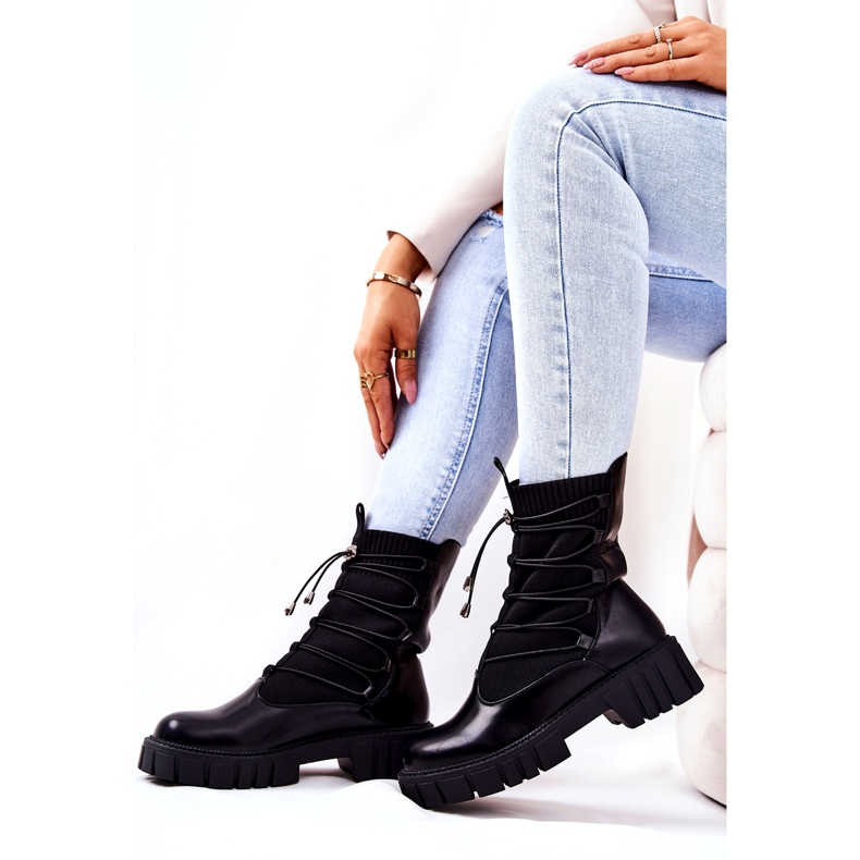 Dámské boty s ponožkou Basido Basido černá 6