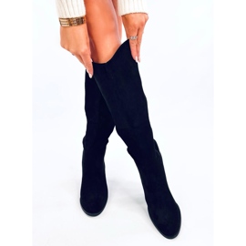 Klasické kozačky značky Margot Black černý 1