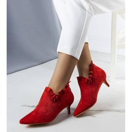 BM Červené lodičky se svrškem Gavri 1