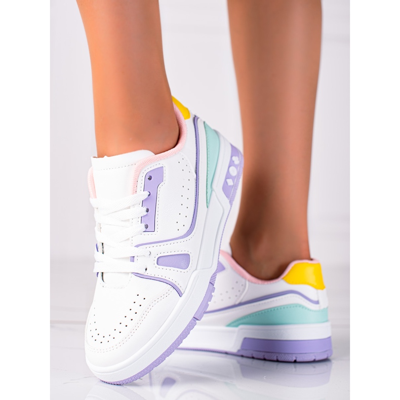 SHELOVET Módní sportovní obuv bílý 1