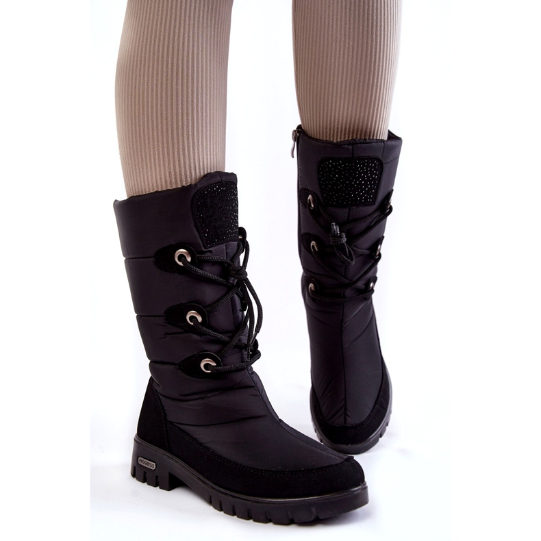 Vysoce teplé boty do sněhu Progress PROGJ-20-07 Black černá 5