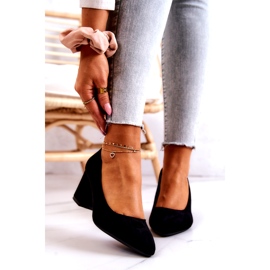 Semišové lodičky Sergio Leone PB411 Black černý 1