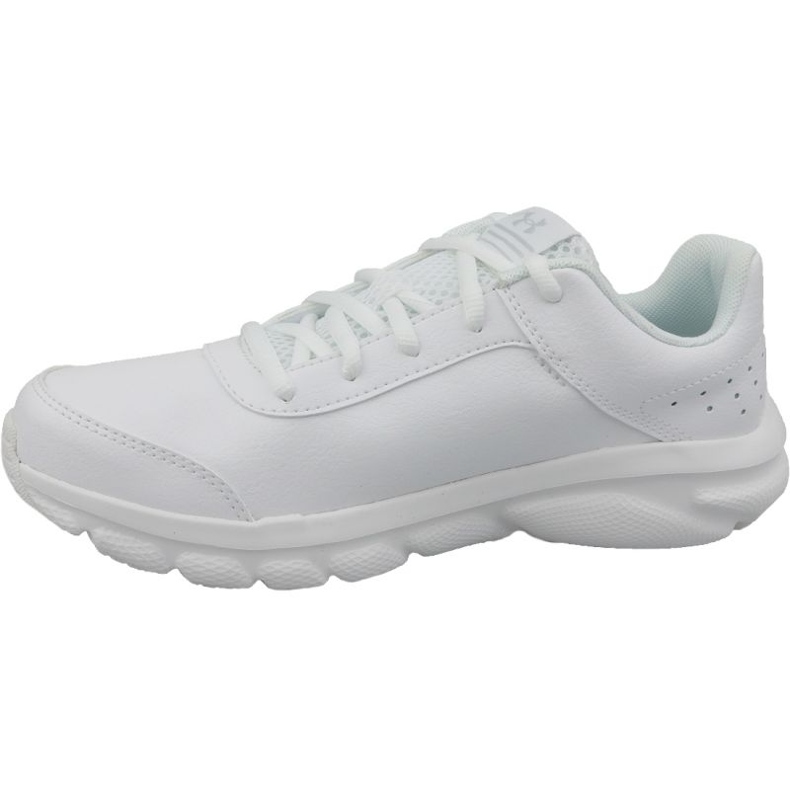 Běžecké boty Under Armour Gs Assert 8 Jr 3022697-100 bílý bílý 1