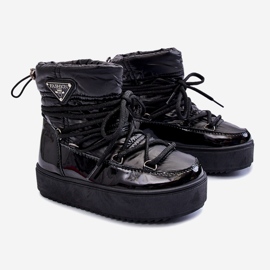 Dětské zateplené sněhule Black Colina černý 1