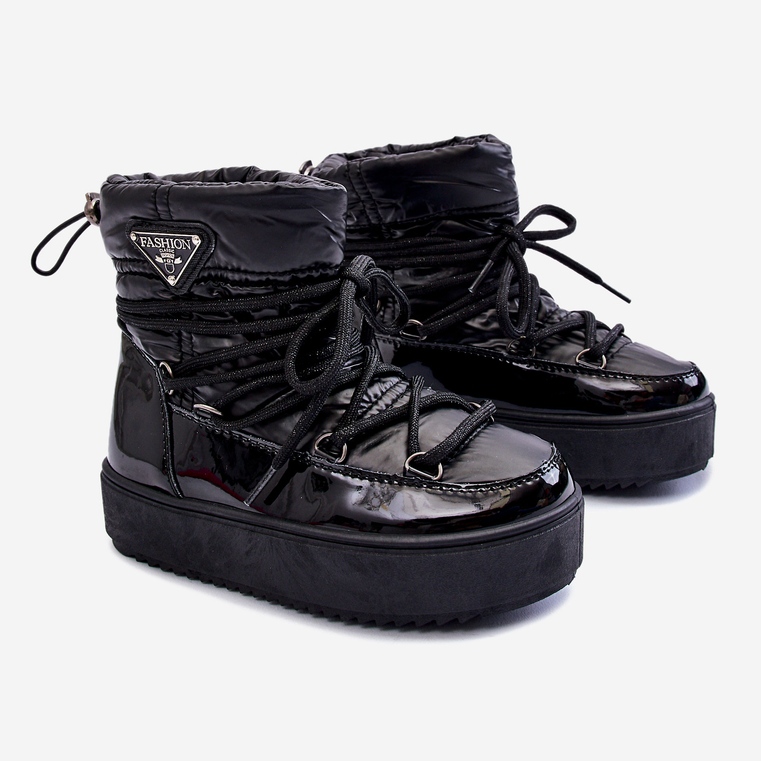 Dětské zateplené sněhule Black Colina černý 1