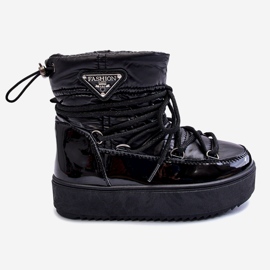 Dětské zateplené sněhule Black Colina černý 2
