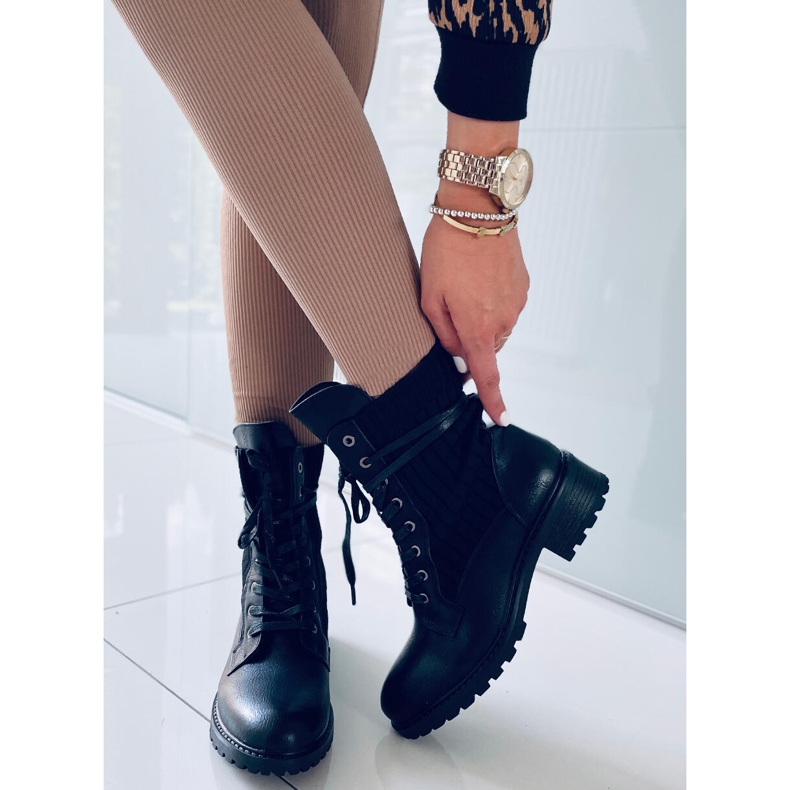 BM Kozačky s pružným svrškem Torvi Black černá 2