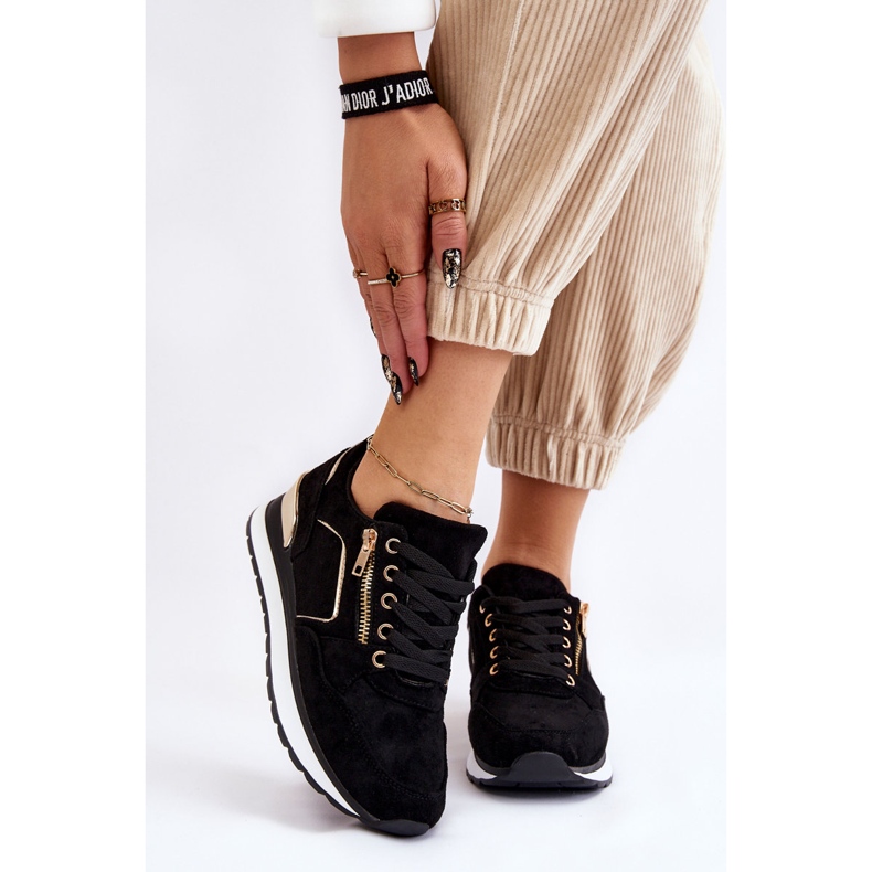 PG1 Černé semišové tenisky Riverside černý 1