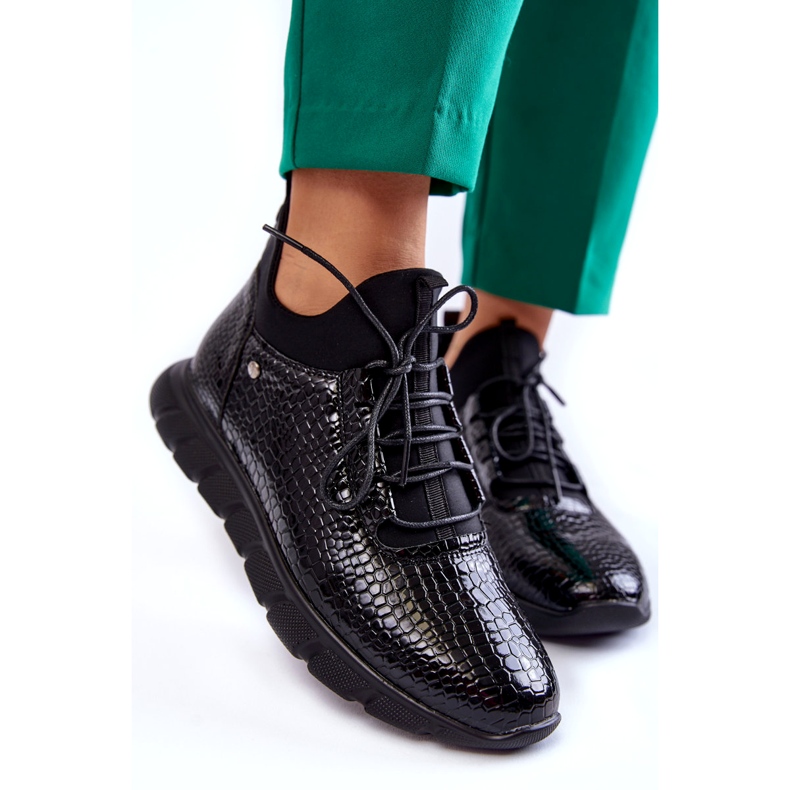 Vinceza Dámské lehké nazouvací tenisky černé Soroco černá 2