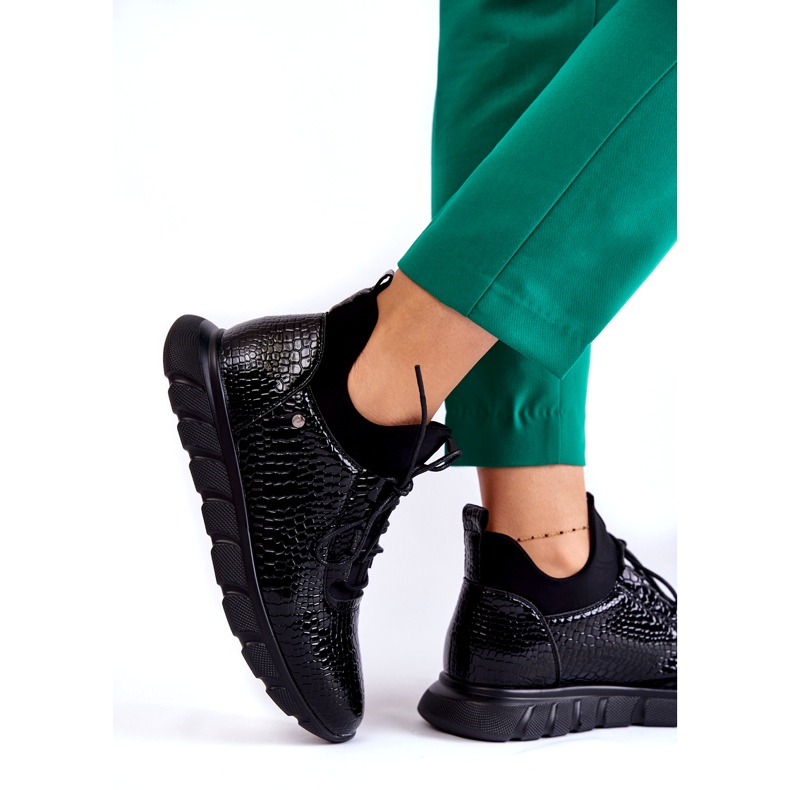 Vinceza Dámské lehké nazouvací tenisky černé Soroco černá 4