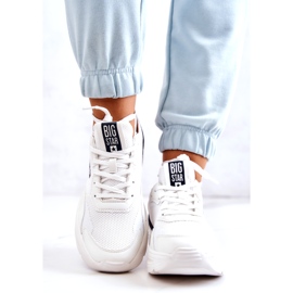 Módní tenisky Sportovní obuv Big Star JJ274596 Bílá bílý námořnická modrá 4