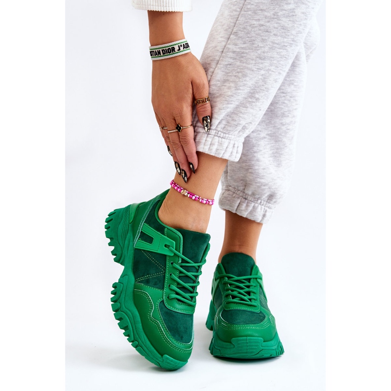 PG1 Módní sportovní obuv Tenisky Green Frezio zelená 1