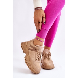 PG1 Módní sportovní obuv Tenisky Béžová Frezio béžový 1