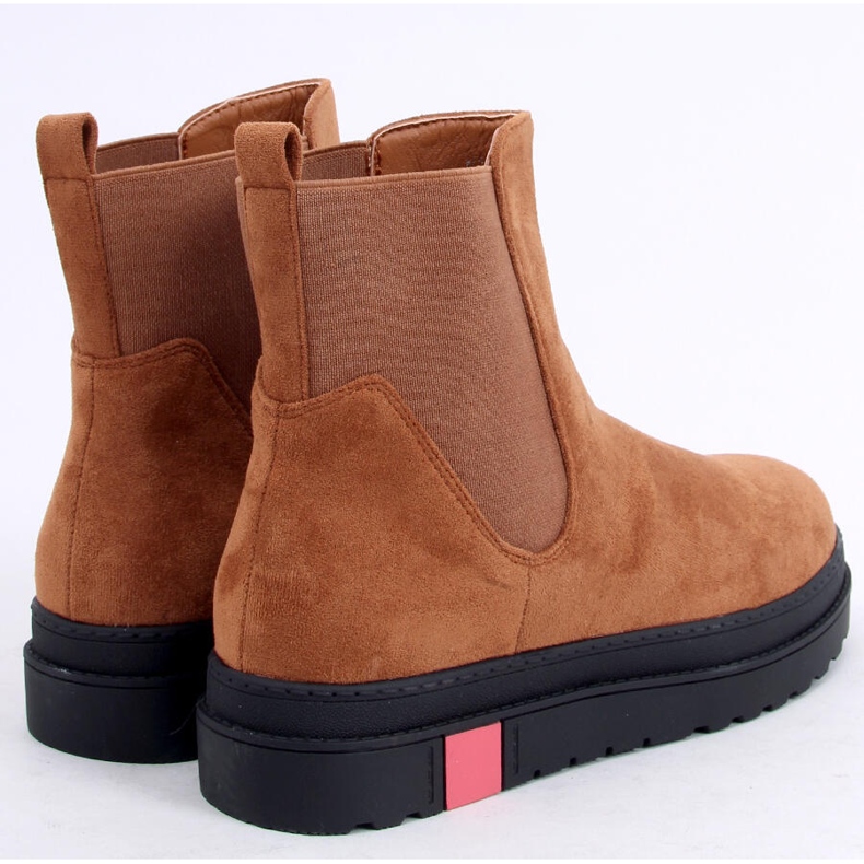 Chelsea boty na vysokém podpatku velbloud NS139P Camel hnědý 2 Chelsea boty na vysokém podpatku velbloud NS139P Camel hnědý 2