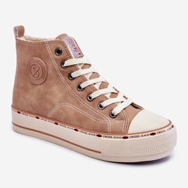 Dámské High Cross Jeans KK2R4045C Béžové tenisky béžový 1