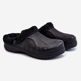 PM2 Pánské zateplené skluzavky Crocs Black Calmo černá 2