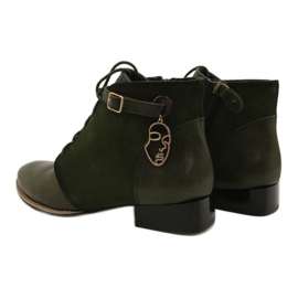 Dámské kožené boty Maciejka 5743A-09 Zelená 11