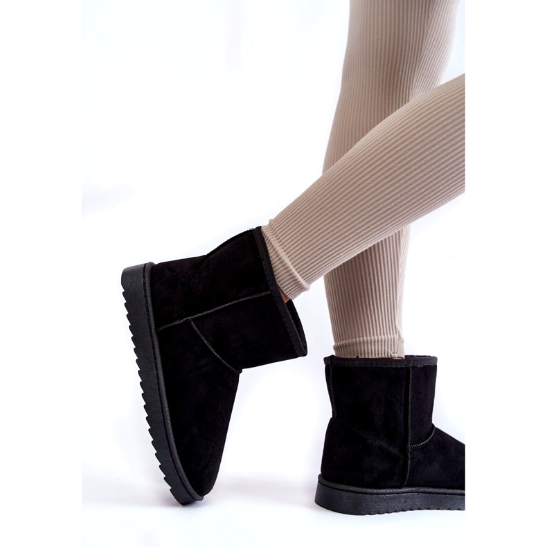 Izolované černé sněhové boty žen černá 3 Izolované černé sněhové boty žen černá 3