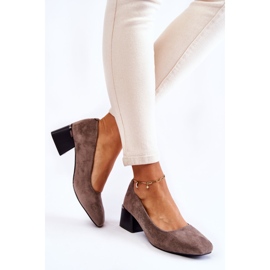 Semišové lodičky La.Fi 230034G-SU Šedá vícebarevný 2