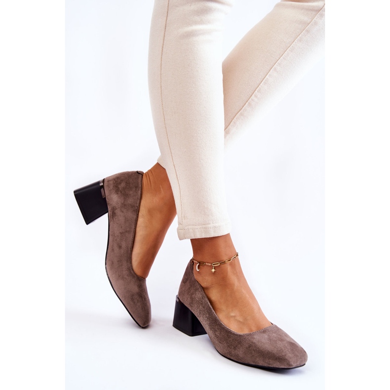 Semišové lodičky La.Fi 230034G-SU Šedá vícebarevný 2