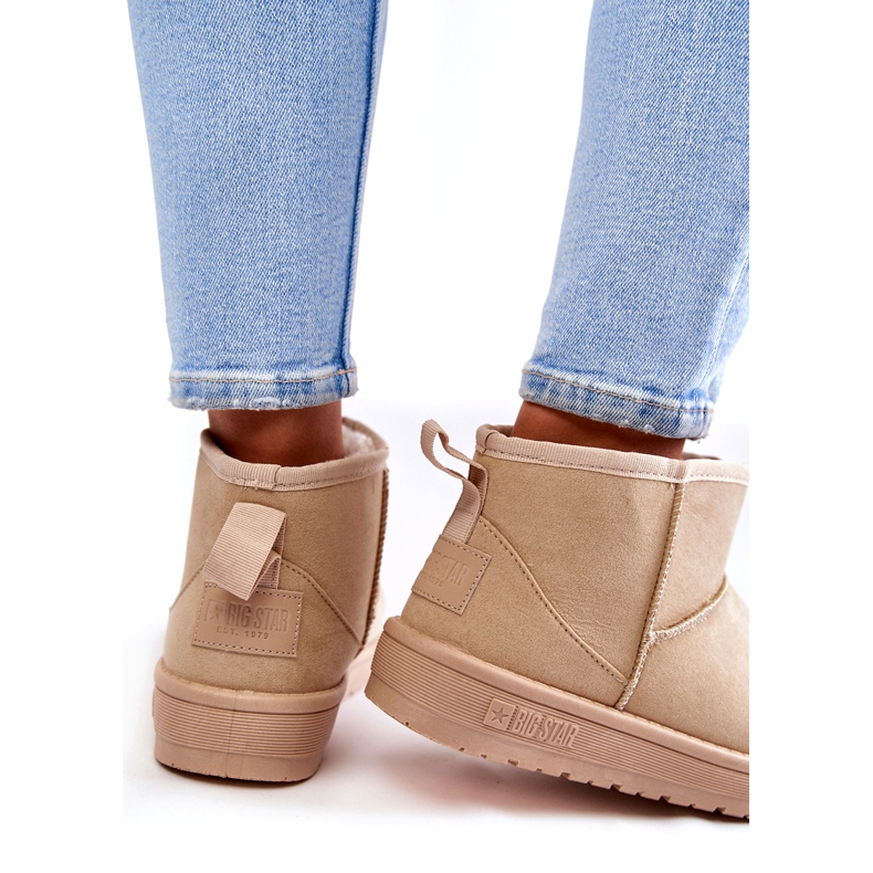 Dámské zateplené sněhule Big Star KK274290 Beige béžový 2