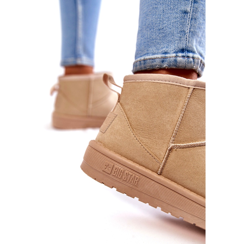 Dámské zateplené sněhule Big Star KK274290 Beige béžový 3