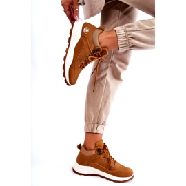 Dámské izolované velbloudí trekkingové boty hnědý 2