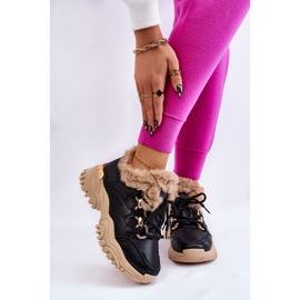 PM1 Dámská zateplená sportovní obuv Šněrovací Černá Béžová Kerberos béžový 1 PM1 Dámská zateplená sportovní obuv Šněrovací Černá Béžová Kerberos béžový 1