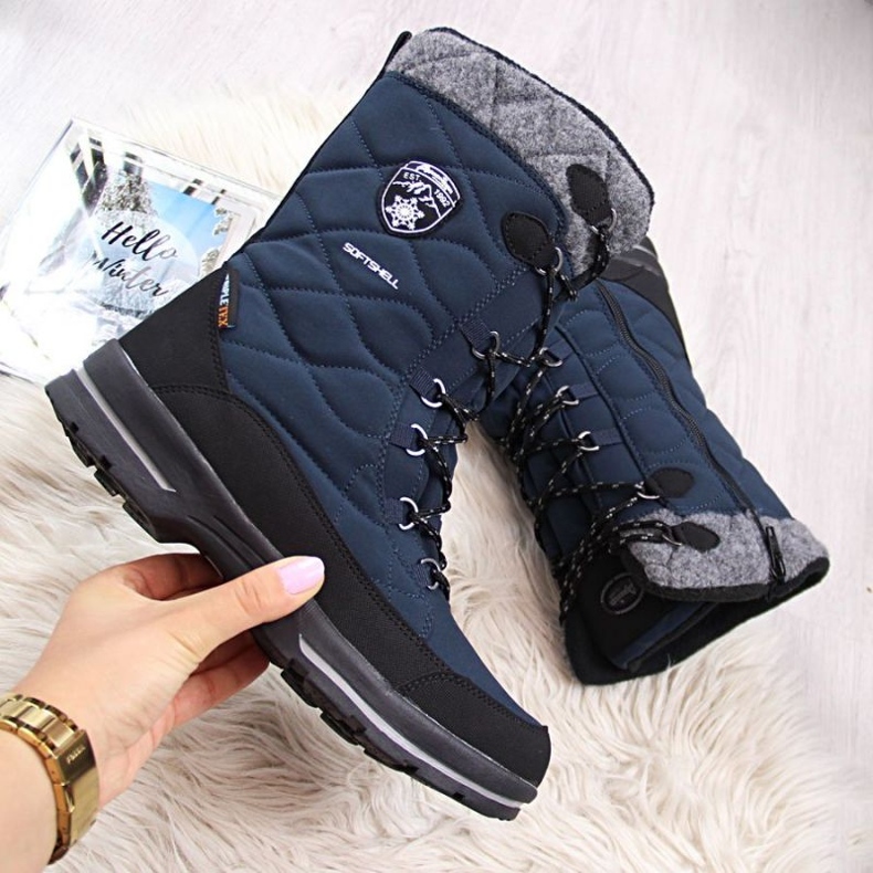 Vodotěsné sněhule American Club W AM516C modrý 1