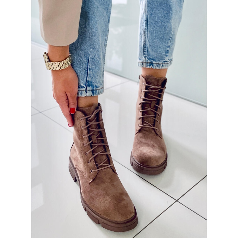 BM Šněrovačky Turner Khaki hnědý 2