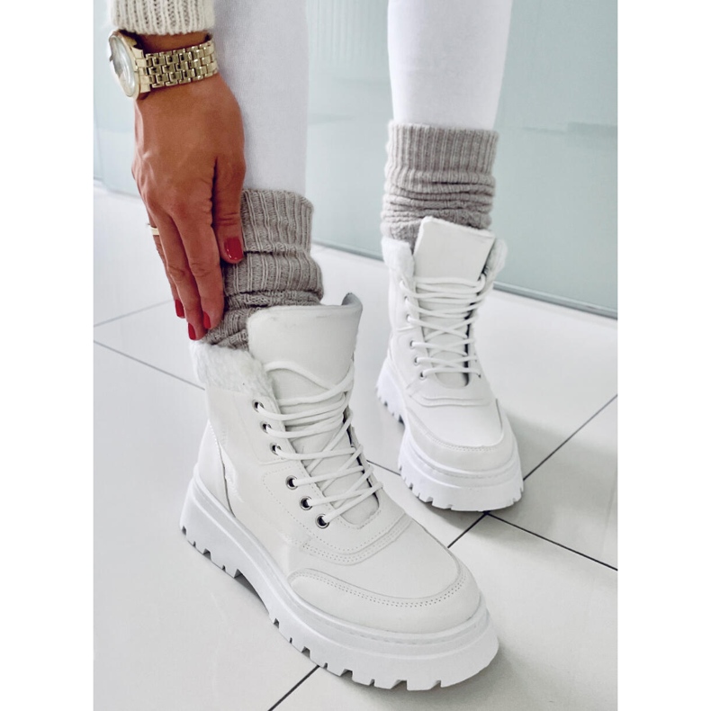 BM Turistické boty Sněhurka bílý 1