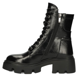 Dámské lesklé izolované boty Filippo DBT4095 Black černý 2
